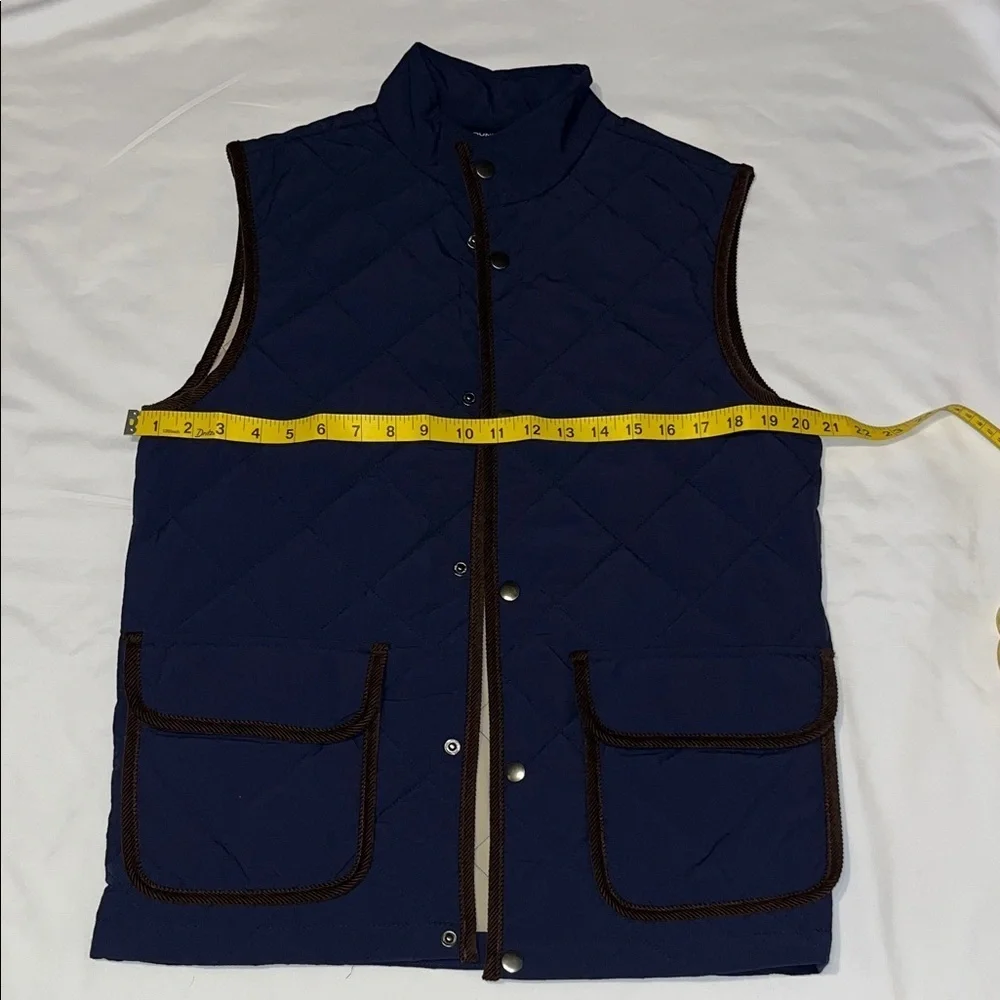 Roundtree & Yorke Dark Blue Quilted Vest